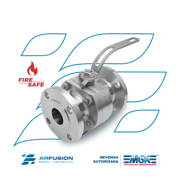 Válvula de Esfera Bipartida Duplex e Super Duplex Flange MGA - Classe 150 / 300