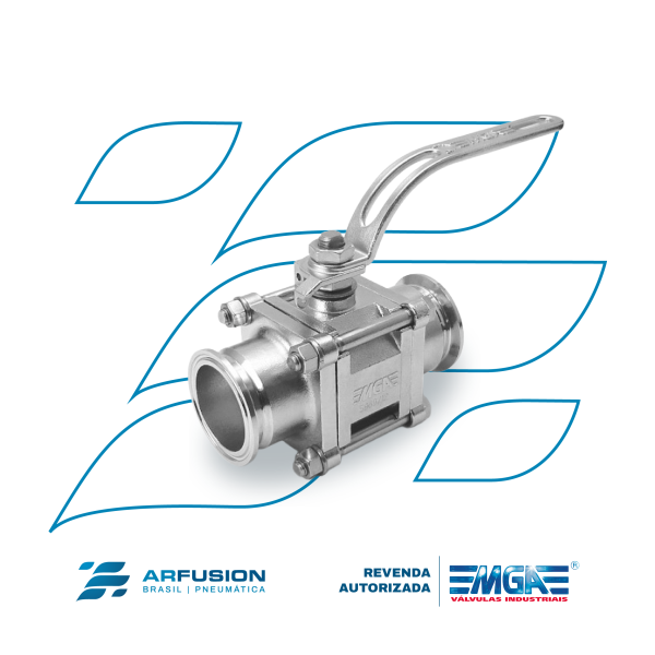 Válvula Esfera Tripartida MGA - 400Psi Para Tubo OD
