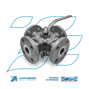 Válvula de Esfera Direcional Multivias 04 Vias Flange MGA Classe 150 / 300 / DIN